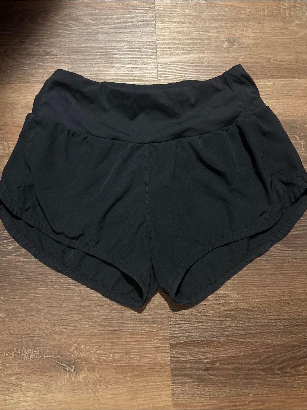 The Gym People High Waisted Running Shorts in Black Size S